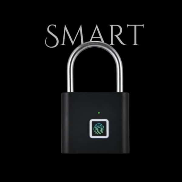 Fingerprint Padlock Black